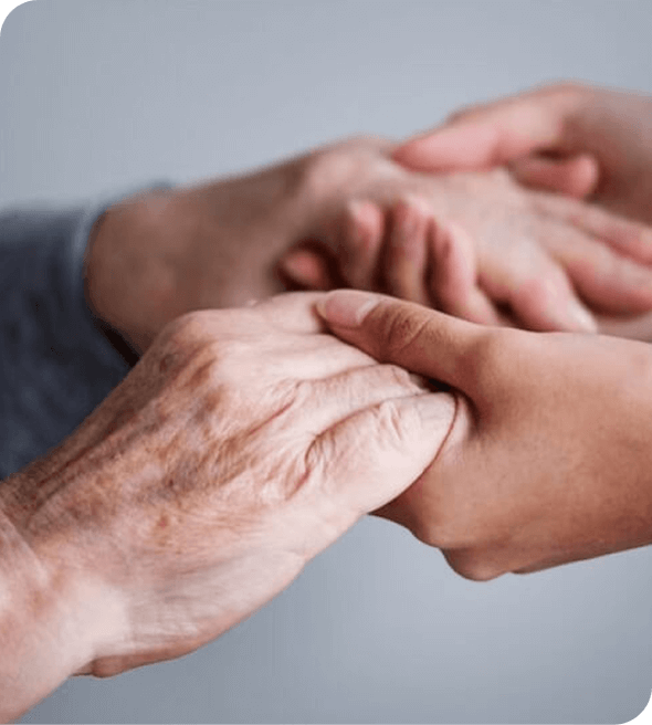 Hoarding Support Services Person receiving support from a professional counselor for hoarding issues.